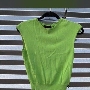 RARE Ralph by Ralph Lauren 100% Cotton Bright Green Top
